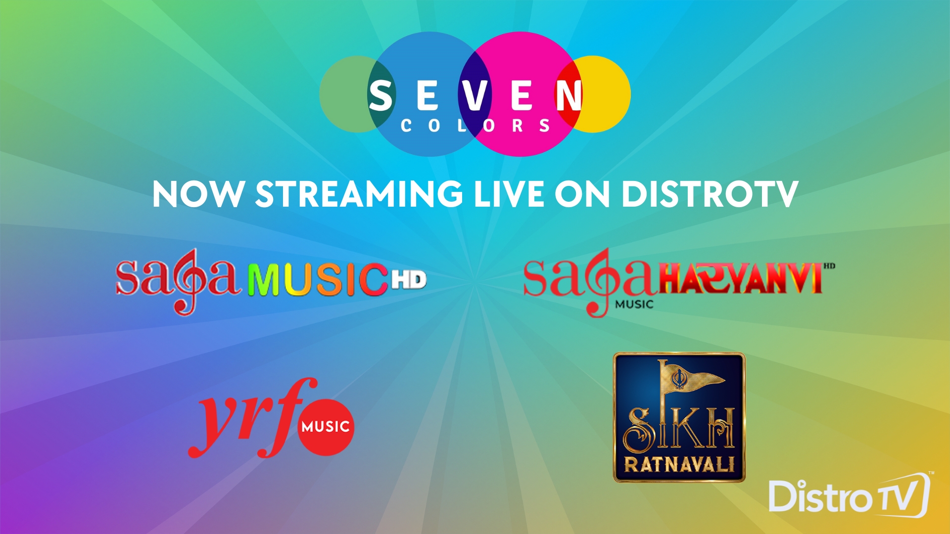 DistroTV Expands Indian Content Offering with Seven Colors Broadcasting